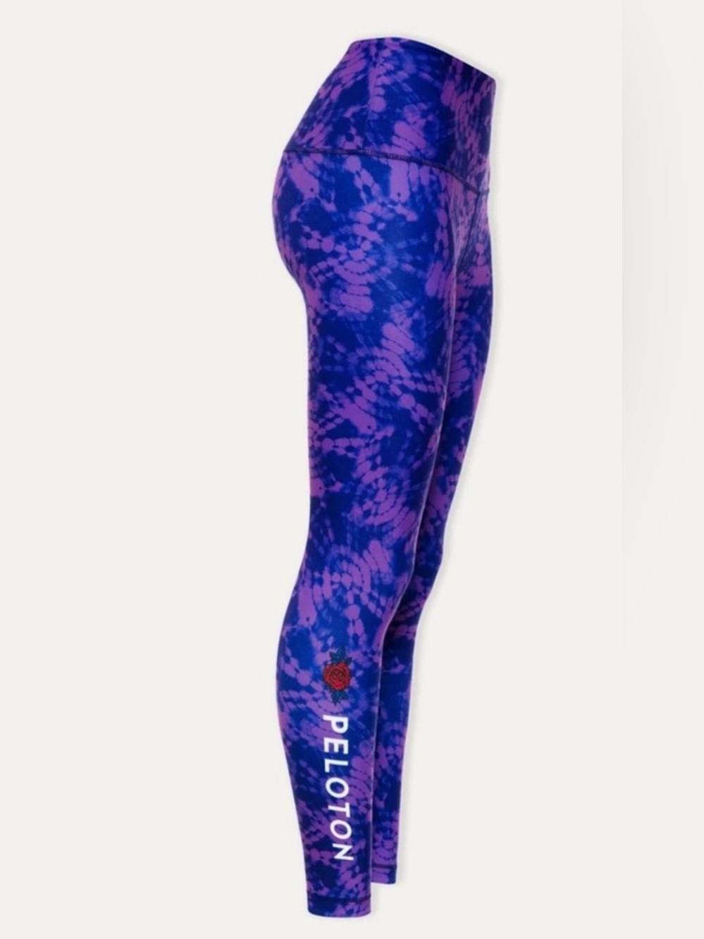 Grateful Dead x Peloton XS Purple and blue reversible Tie-Dye Leggings